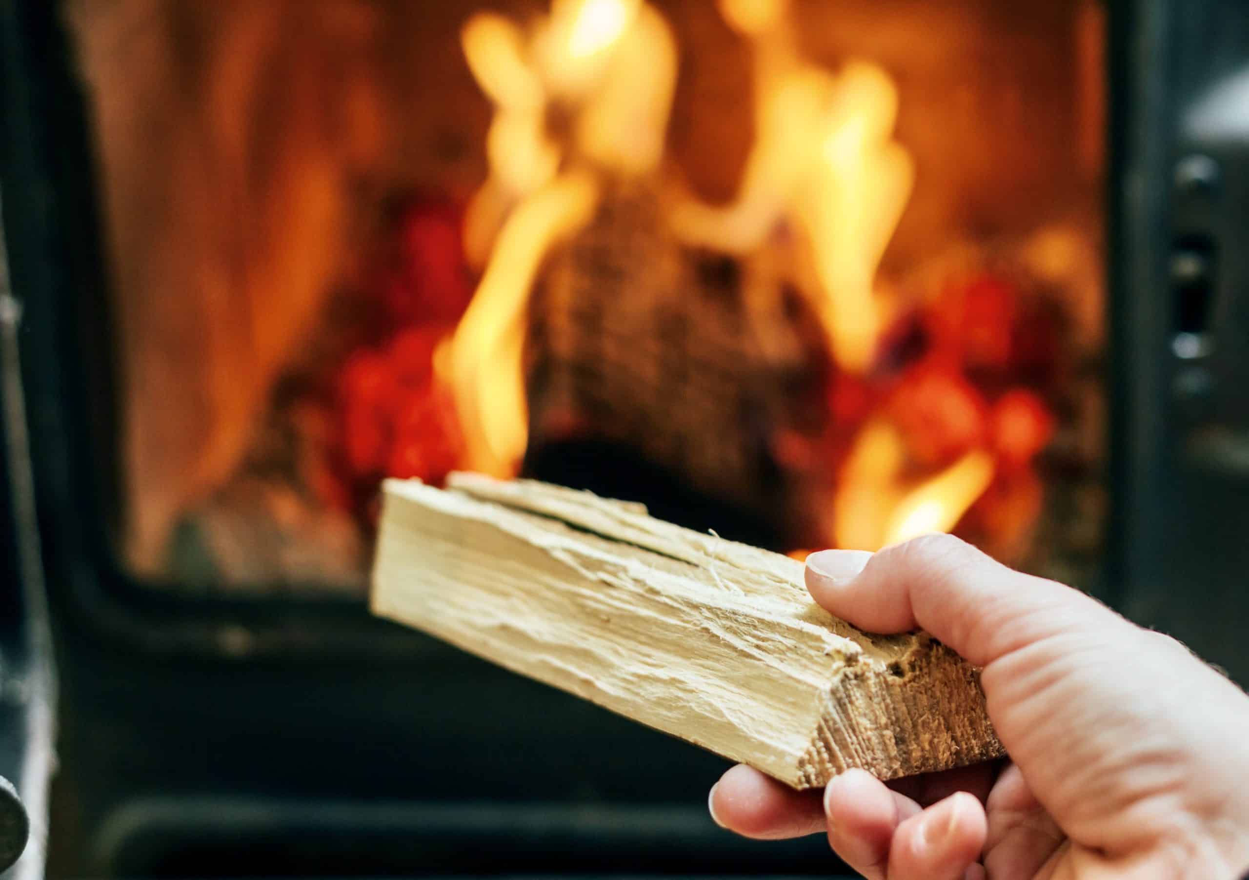 wood burner saving money on electric by using firewood