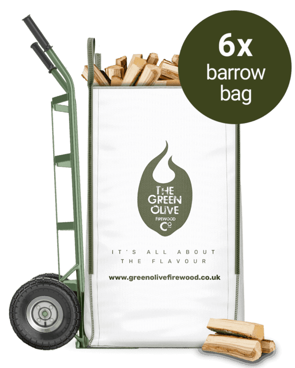 6 Barrow Bags of Kiln Dried Hardwood