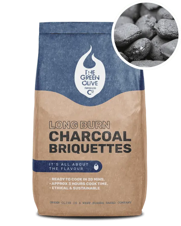 Bag of Long Burn Charcoal Briquettes with Preview